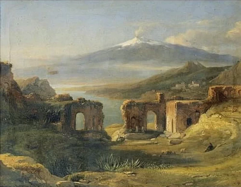 Veduta del teatro di Taormina